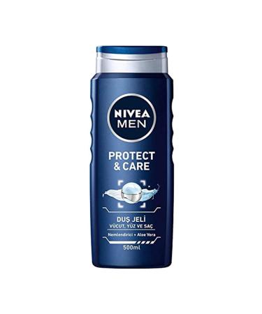NIVEA Men Hair & Face & Body Gel Protect & Care 500 Ml