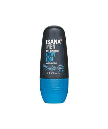 ISANA MEN Anti Transpirant Active Cool Deo Roll On 50 Ml - Buy Online on GoSupps.com