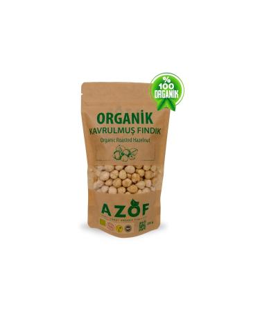 AZOF Organic Roasted Hazelnuts 250 gr Kraft Package