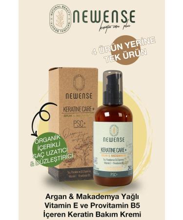 NEWENSE Keratin Cream Keratin Care with Argan and Macadamia Oil Vitamin E and Provitamin B5 250ml - Buy Online on GoSupps.com
