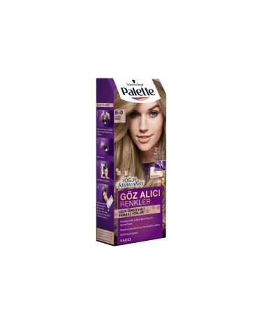 Eye-Catching Colors in Palette Hair Dye Dark Blonde 8-0