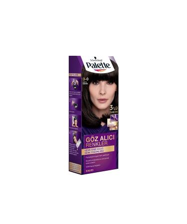 Eye-Catching Colors in Palette Hair Dye 3-0 Dark Brown