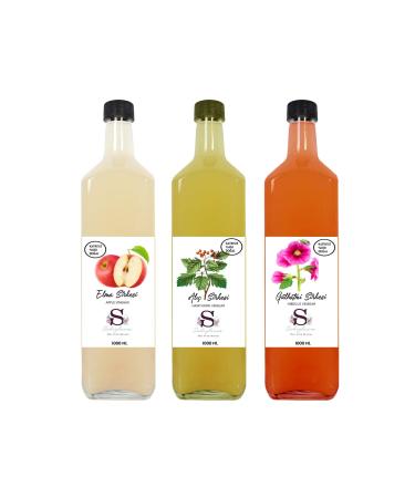 S heylaana Natural Apple Hawthorn and Hollyhock Vinegar 1000 Ml