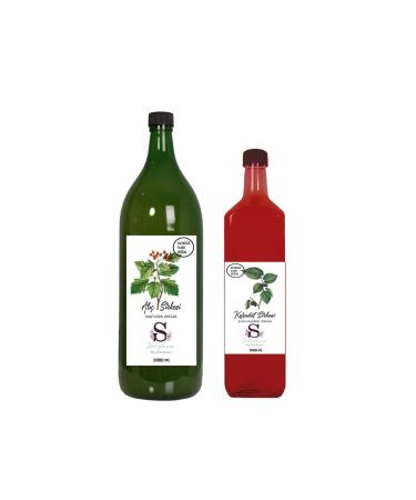 Suheylaana Natural Hawthorn Vinegar 2000 Ml And Natural Black Mulberry Vinegar 1000 Ml