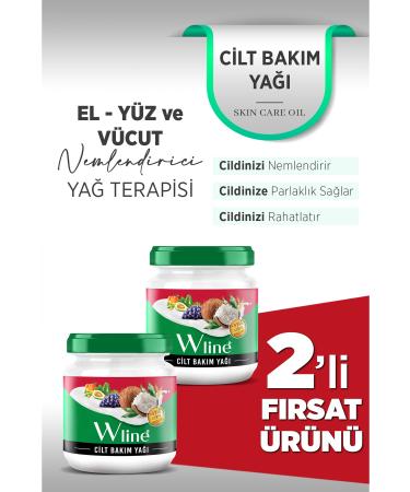 wline Moisturizing Skin Care Oil Containing 9 Oils 2x190ml