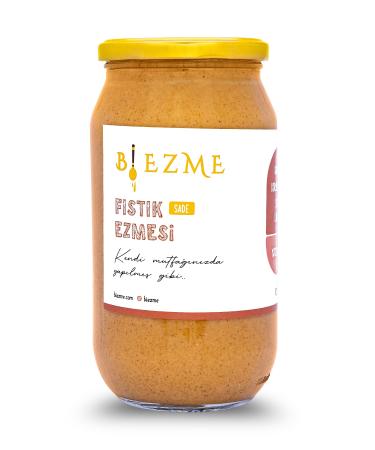 Bi Ezme Sugar-Free Additive-Free Homemade Plain Peanut Butter 1000 Gr
