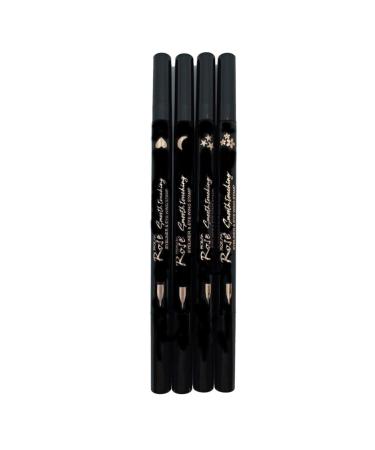 Double Sided Moon - Star - Heart and Flower Patterned Pencil Eyeliner 4 Pieces - Buy Online on GoSupps.com