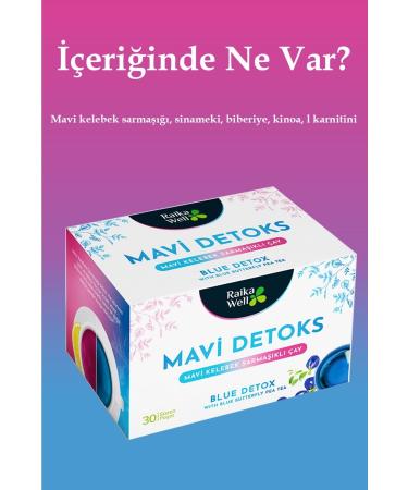 raikawell Blue Butterfly Ivy Detox Tea Blue Butterfly Pea Tea - Buy Online on GoSupps.com