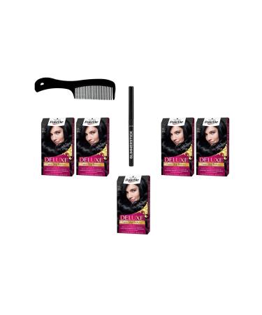 Palette Deluxe 1-1 Midnight Blue X 5 Pieces + Gl mmer Stick Eyeliner + Comb
