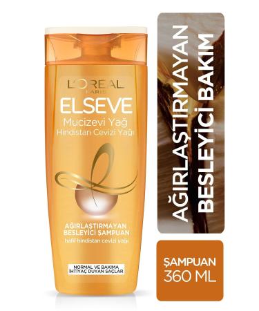 Elseve Miraculous Coconut Oil Nourishing Shampoo 360 ml - Buy Online on GoSupps.com