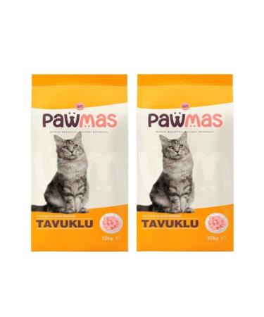 Pawmas Chicken Adult Cat Food 10 kg 2 Pieces