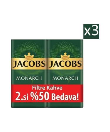 Jacobs Monarch Filter Coffee 2 X 500 gr Set of 3 3kg - Buy Online on GoSupps.com