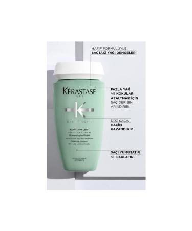 Kerastase Specifique Bain Divalent Anti-Oily and Anti-Pollution Balancing Cleansing Shampoo 250 Ml - Buy Online on GoSupps.com