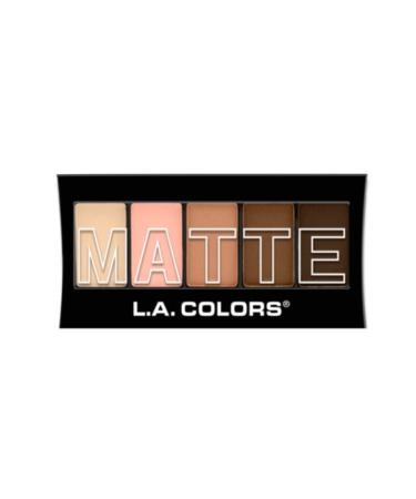 LA Colors 5-pack Matte Color Eyeshadow Palette Tan