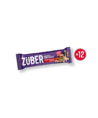 Z ber Mixed Nuts Bar - 12 Pieces X 35gr