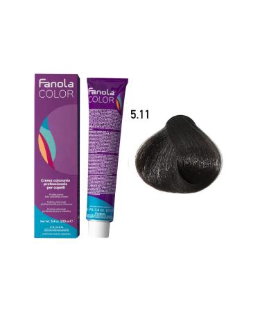 Fanola Color 100ml Light Chestnut Intense Ash 5.11