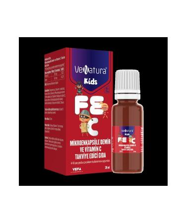 Venatura Kids Microencapsulated Iron and Vitamin C 20 ml 300 Drops