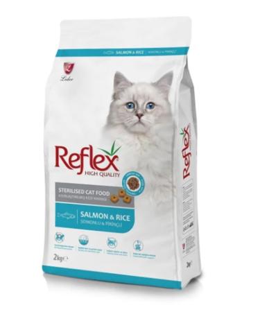 Reflex Sterilized Salmon Rice Cat Food 2 kg x 2 Pieces