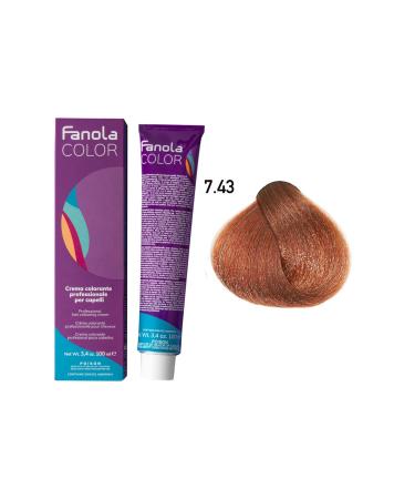 Fanola Color 100ml Medium Copper Golden Blonde 7.43