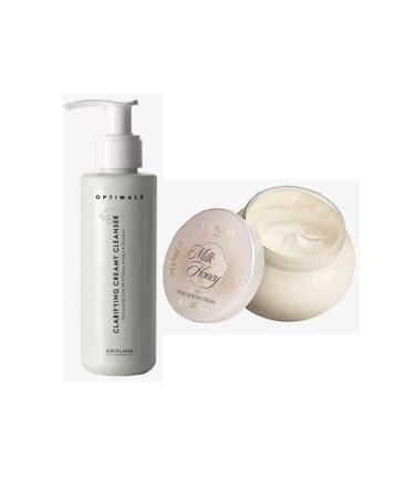 Oriflame Purifying Creamy Cleanser Milk Honey Gold Nourishing Hand Body Cream