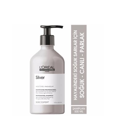 L'Oreal Paris L'oreal Color Balancing Purple Shampoo for Very Light Blonde Gray and White Hair 500 Ml