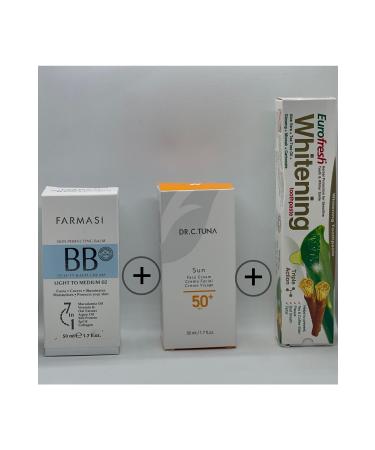 Farmasi Bb Cream 02 + Face Cream + Aloe Vera Miswak Whitening Toothpaste Josephglobal
