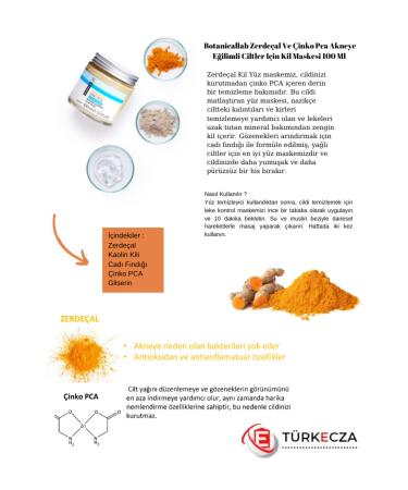 Botanicallab Turmeric & Zinc Pca Acne Prone Skin Clay Mask 100 Ml - Buy Online on GoSupps.com
