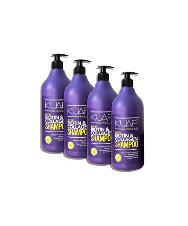 Kuaf Salt-Free and Sulfate-Free Biotin & Collagen Care Shampoo 1000 Ml