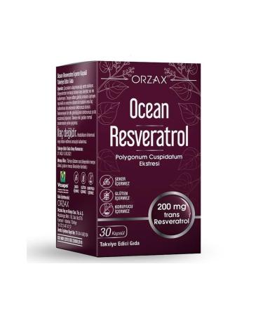 Ocean Orzax Resveratrol Food Supplement 30 Capsules