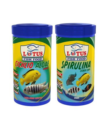 Lotus Cichlid Algae 1000 ml + Spirulina 1000 ml
