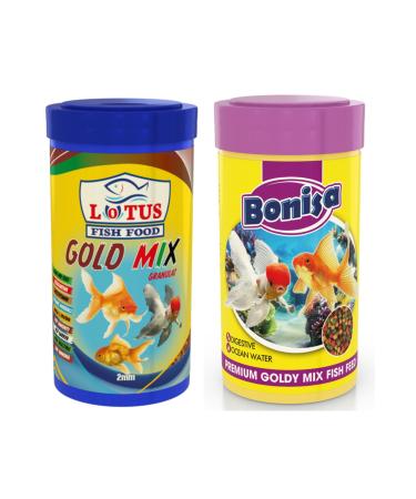 Lotus Gold Mix - Bonisa Goldy Mix 250 Ml Fish Food