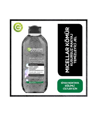 Garnier Micellar Charcoal Flawless Make-Up Remover Gel 400 Ml