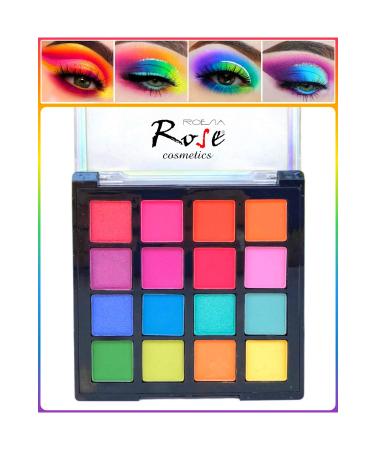 A LY COSMET CS Aily 16-Piece Neon Color Eyeshadow Palette