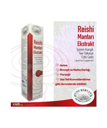 Emr Kervan Herbs Garden Mixed Liquid Food Supplement Containing Reishi Mushroom Extract 250ml - Buy Online on GoSupps.com