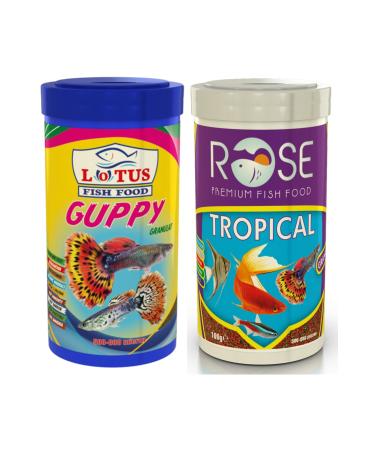 Lotus Guppy Rose Tropical 250 ml Fish Food