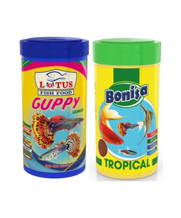 Lotus Guppy - Bonisa Tropical Fish Food-250 ml