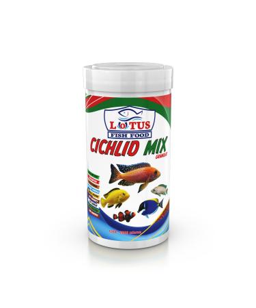 Lotus Cichlid Mix Granules 250 Ml Malawi Cichlid Dolphin Yellow Princess Ahli Fish Food - Buy Online on GoSupps.com