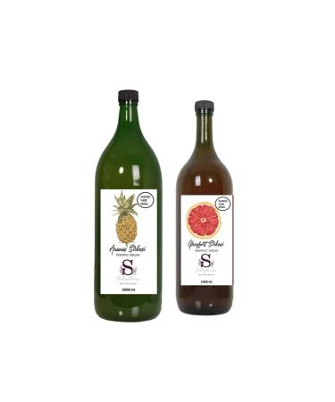 S heylaana Natural Pineapple Vinegar 2000 Ml - Natural Grapefruit Vinegar 1500 Ml