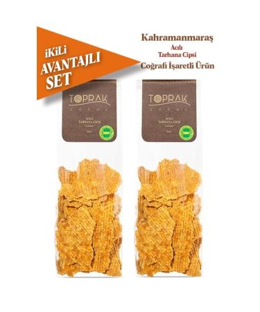 Toprak Natural Spicy Tarhana Chips Economical Set of 2 - Mara Tarhana Chips Spicy - Buy Online on GoSupps.com