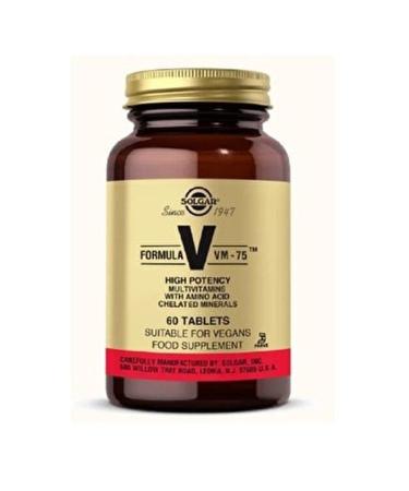 Solgar Formula Vm-75 Multivitamin And Mineral 60 Tablets