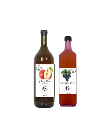 Suheylaana Natural Apple Vinegar 1500 Ml And Natural Black Grape Vinegar 1000 Ml