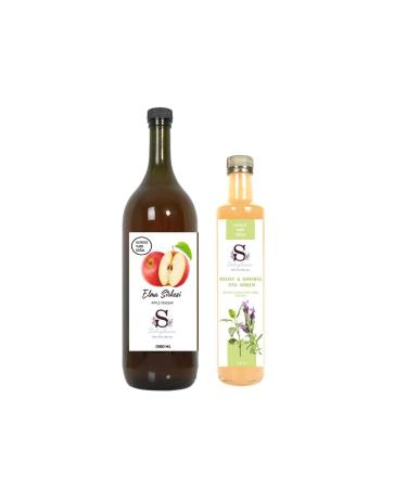 Suheylaana Natural Apple Cider Vinegar 1500 Ml - Natural Melissa & Black Pepper Vinegar 500 Ml
