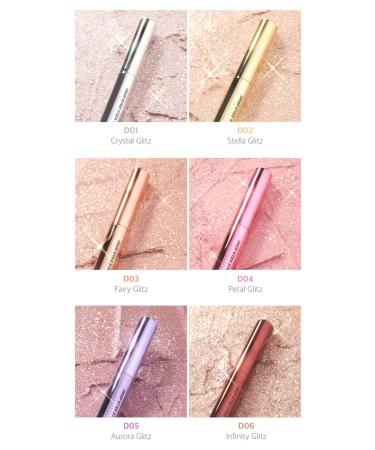Black Rouge Glitter Soft Textured Shimmering Stick Eyeshadow Drop Eyes Stick Glitz Petal Glitz - Buy Online on GoSupps.com