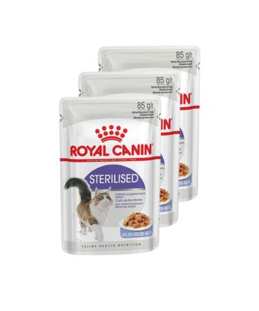Royal Canin Pouch Jelly Sterilized Neutered Wet Cat Food 85 Gr X 3 Pieces