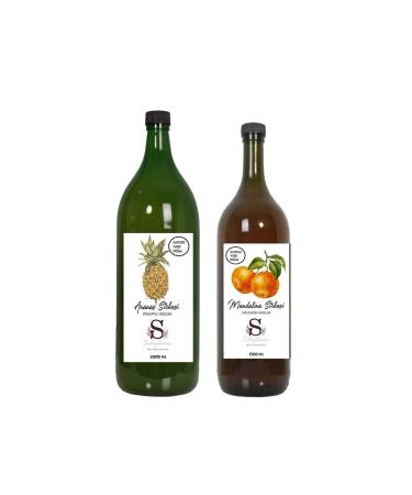 S heylaana Natural Pineapple Vinegar 2000 Ml - Natural Tangerine Vinegar 1500 Ml