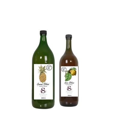S heylaana Natural Pineapple Vinegar 2000 Ml - Natural Quince Vinegar 1500 Ml