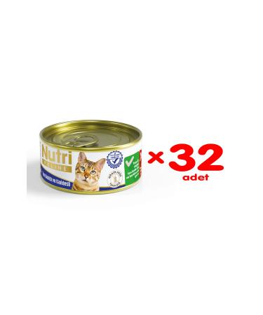 Nutri Feline Grain-Free Tuna and Shrimp Cat Canned Food 85 Gr - 32 Pieces