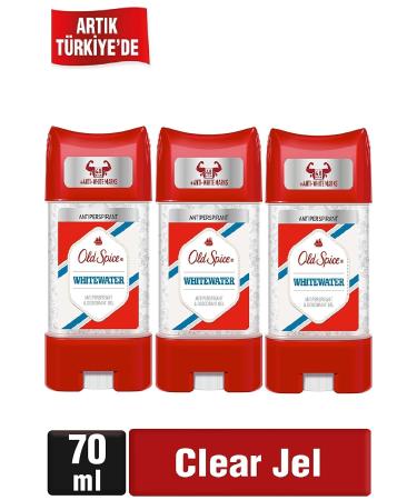 Old Spice Men's Deodorant Whitewater Stick Gel 70 ml x 3 Pcs