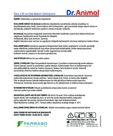 Dr. Animal Wound and Skin Care Solution 1 Liter - Buy Online on GoSupps.com