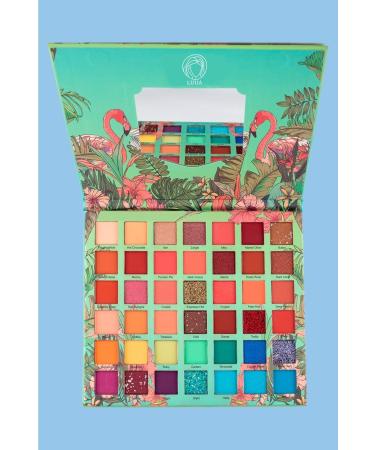 LUUA Flamingo Holiday 42 Color Eyeshadow Palette - Buy Online on GoSupps.com